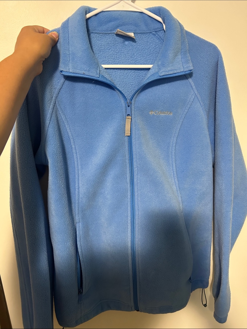 Columbia Women's Sky Blue Full-Zip Teddy Fleece Jacket